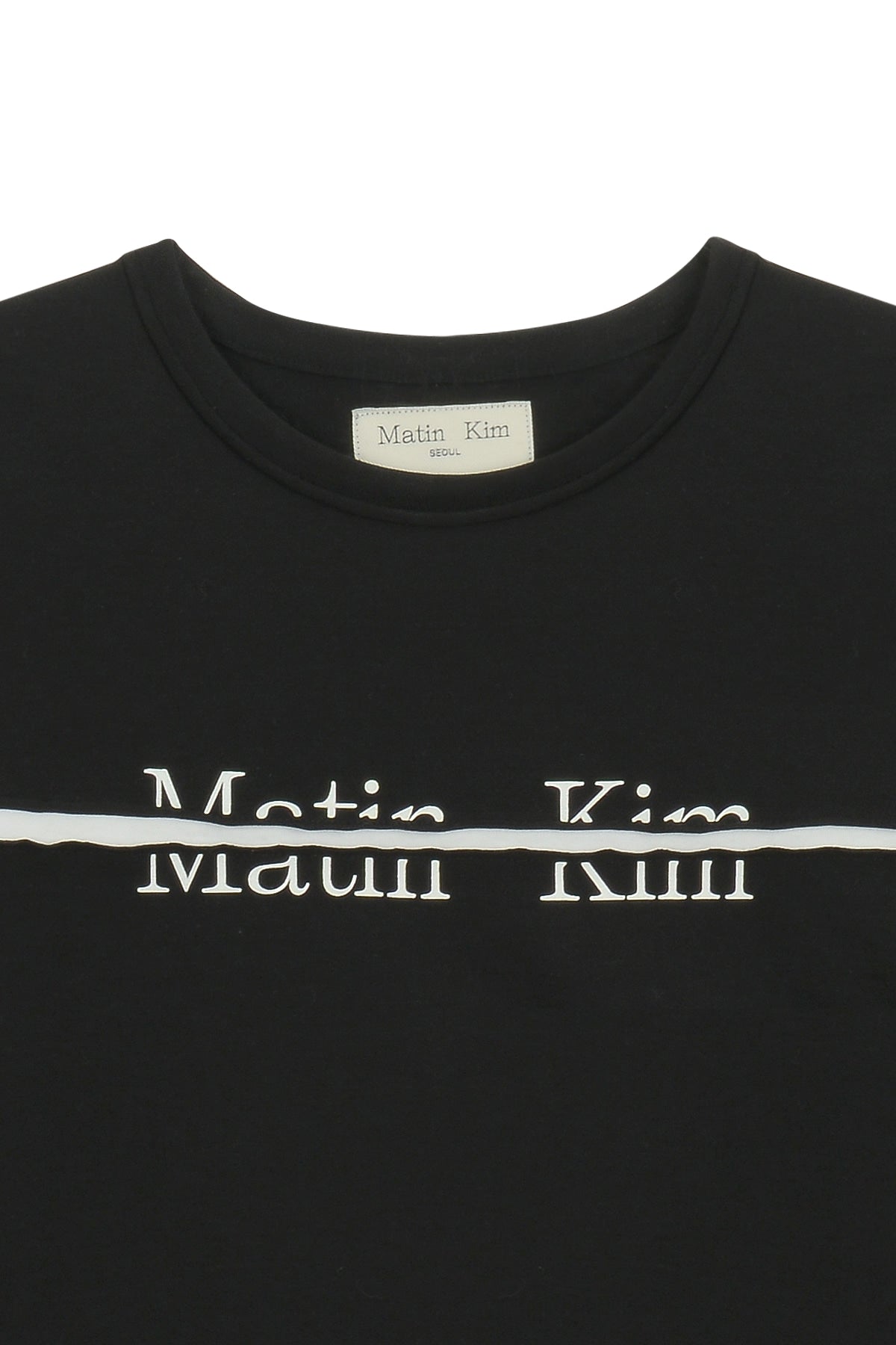 Matin Kim • Cutted Logo Crop Top