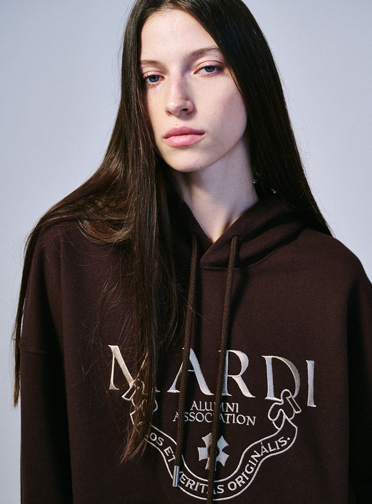 Mardi Mercredi • Hoody Grand Alumni Classique Needlework (Brown Beige)