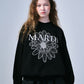 Mardi Mercredi • Sweatshirt FlowerMardi Alumni Needlework (Black Ivory)