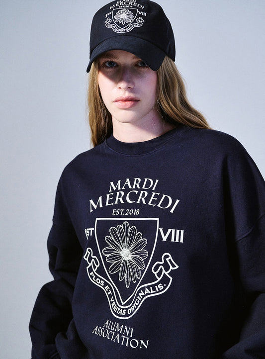 Mardi Mercredi • Sweatshirt Alumni Emblem (Navy Ivory)