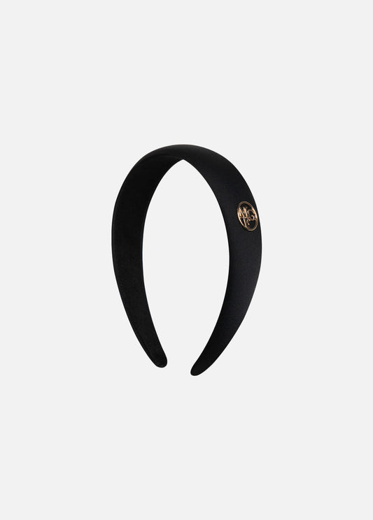 Marithe Francois Girbaud • Circle Logo Satin Hair Band (Black)