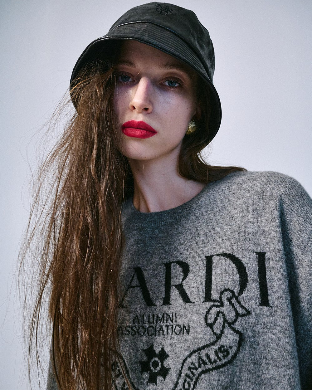 Mardi Mercredi • Cashmere Crew Neck Alumni Classique (Grey Black)