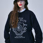 Mardi Mercredi • Cashmere Blended Pullover Alumni Emblem (Navy Ivory)