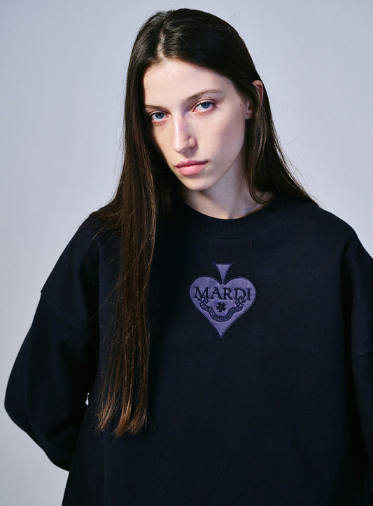 Mardi Mercredi • Sweatshirt Satin Spade (Navy)