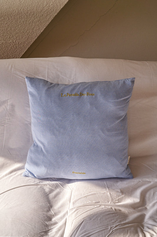 Hotel 827 Breezy Day Cushion Cover (Blue Stripe)