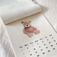 jeegugonggan Kitsch Bear Calendar