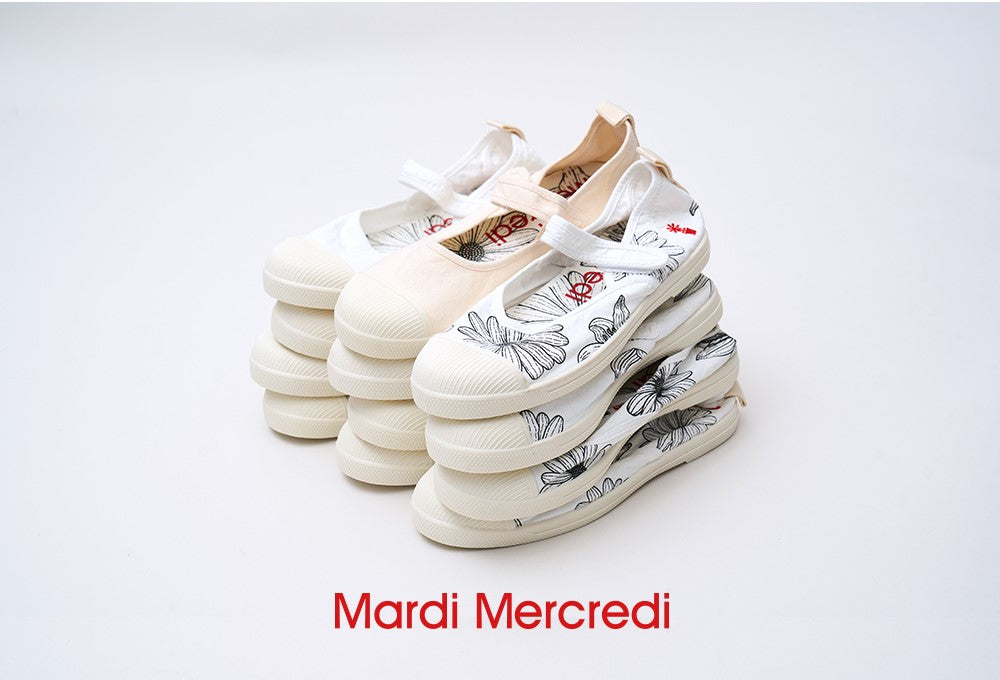 Mardi Mercredi • Legere Flower Mary Jane Sneakers