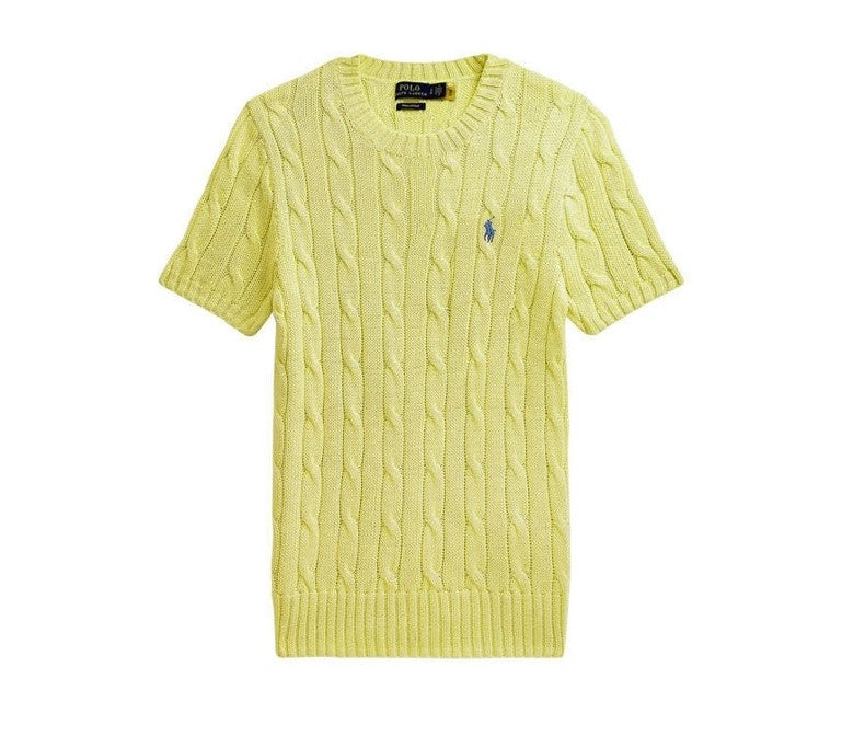 Polo Ralph Lauren • Cable-Knit Cotton Short-Sleeve Sweater