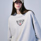 Mardi Mercredi • Sweatshirt Alumni Classique Needlework (Oatmeal Black)