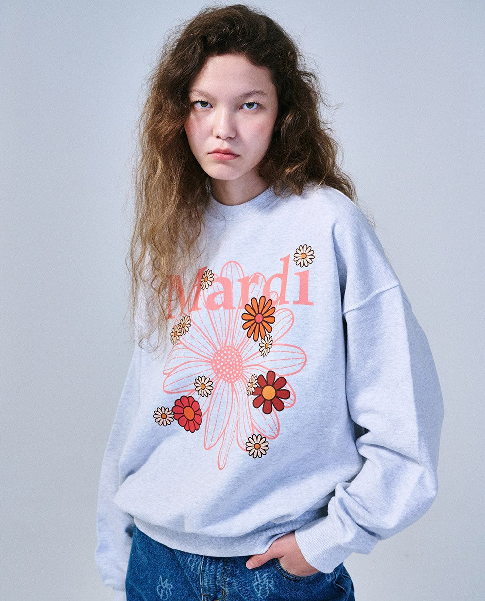 Mardi Mercredi • Sweatshirt FlowerMardi Blossom (Heather Coral)