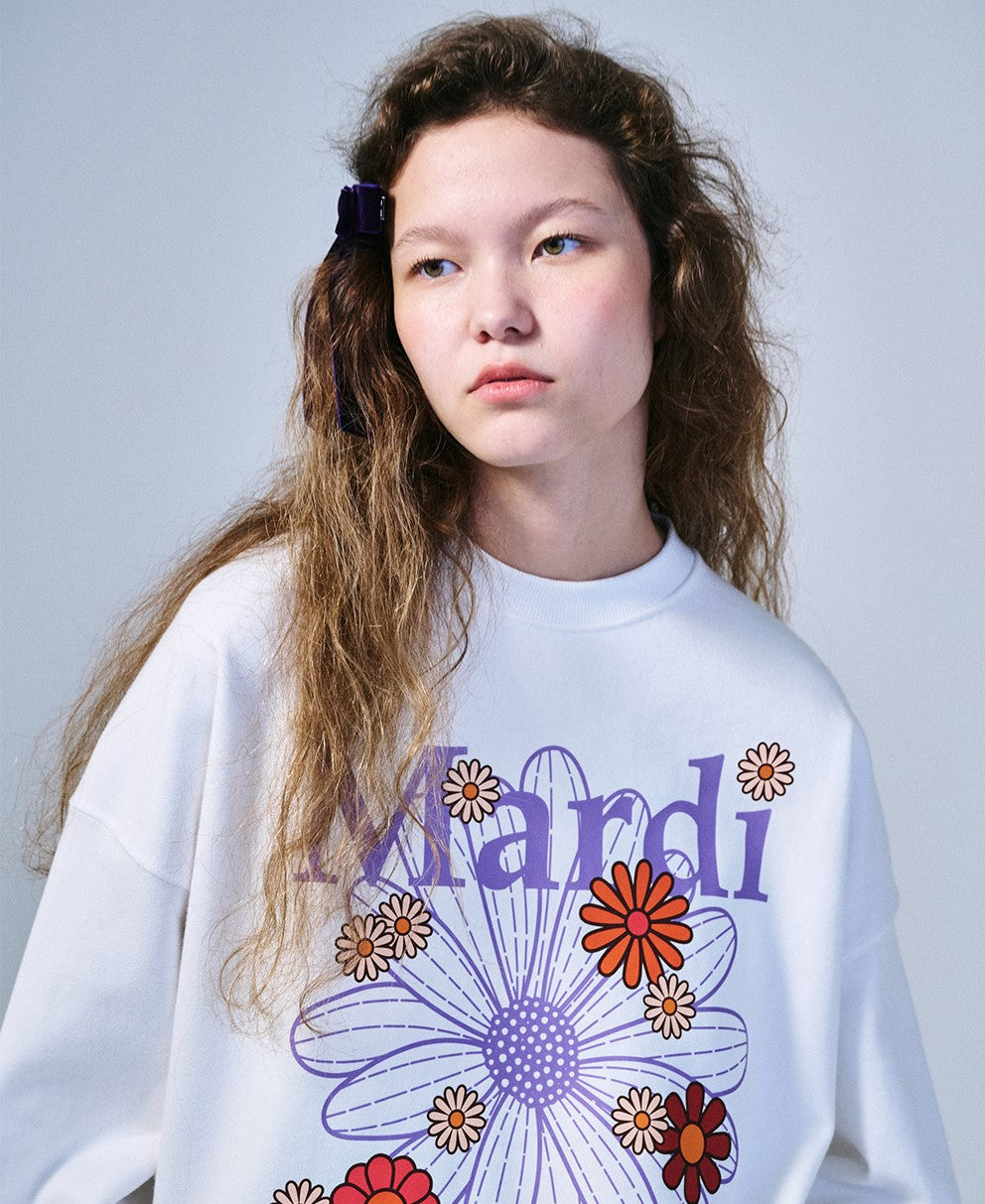 Mardi Mercredi • Sweatshirt FlowerMardi Blossom (White Lavender)