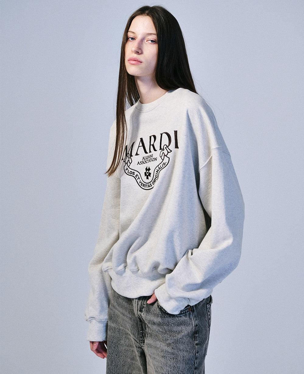 Mardi Mercredi • Sweatshirt Grand Alumni Classique Needlework (Oatmeal Brown)