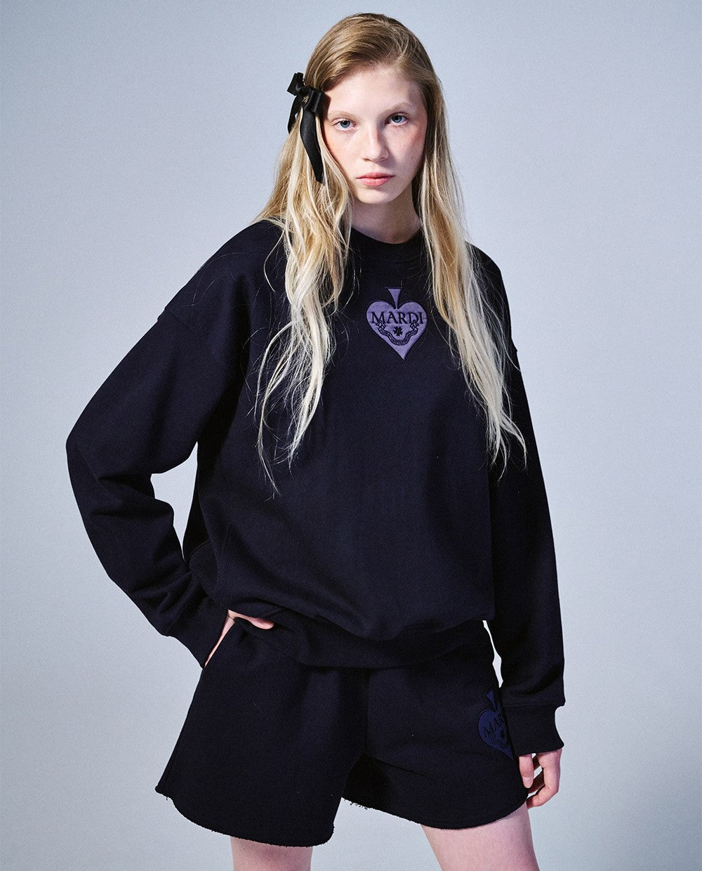 Mardi Mercredi • Sweatshirt Satin Spade (Navy)