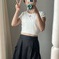 Ribbon Pockets Midi Skirt | Balletcore