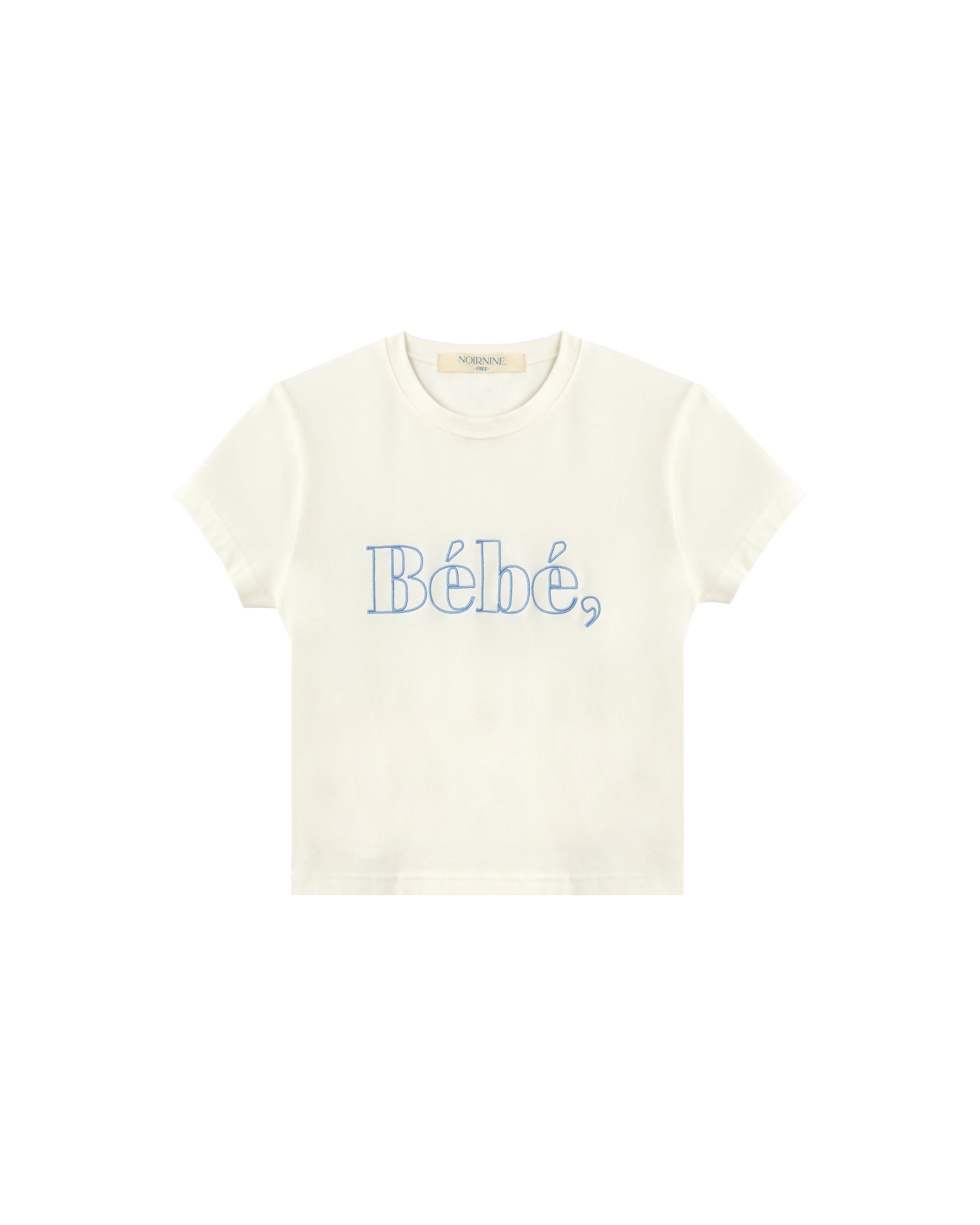 Noirnine • Lettering Bébé Crop T-shirt