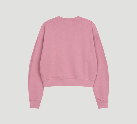 Marithe Francois Girbaud • W Classic Logo Crop Sweatshirt (Dark Pink)