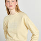 Marithe Francois Girbaud • W Classic Logo Crop Sweatshirt (Light Yellow)