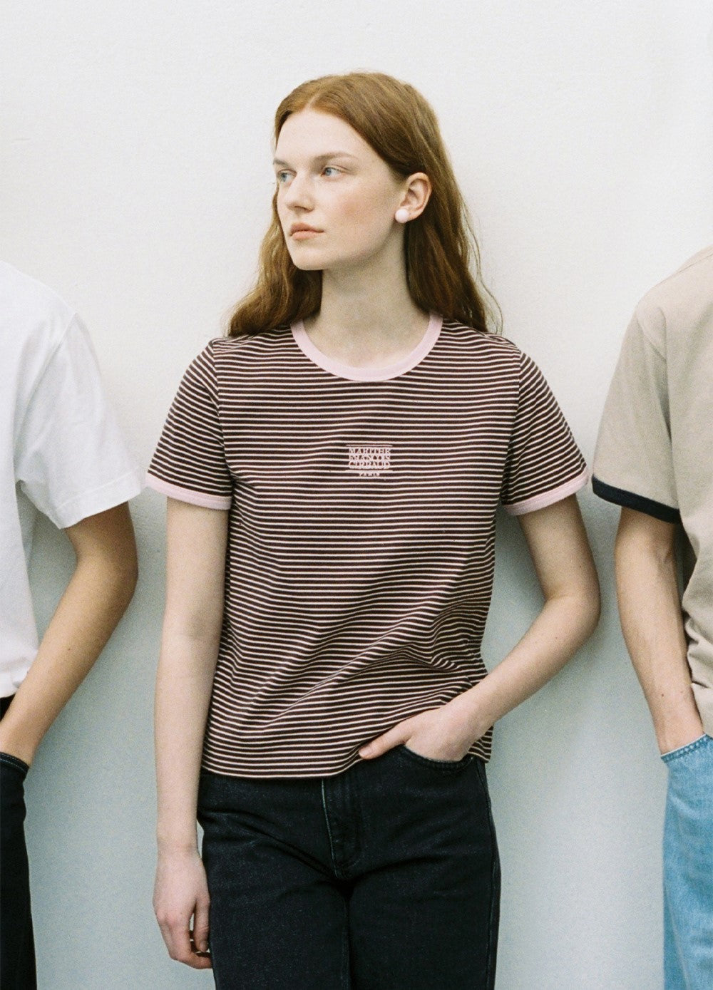 Marithe Francois Girbaud • W Classic Logo Ringer Tee