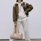 Marithe Francois Girbaud • Wool Blended Varsity Jacket (Brown)