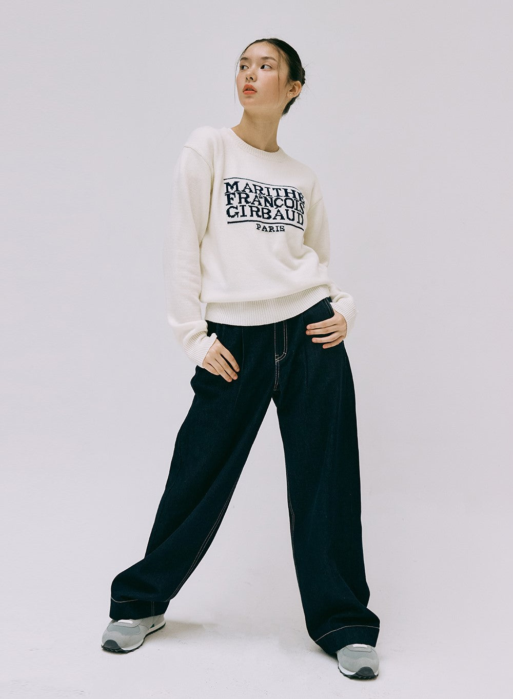 Marithe Francois Girbaud • Classic Logo Knit Pullover (Ivory)