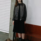 Marithe Francois Girbaud • Vegan Leather Raglan Sleeve Blouson (Black)