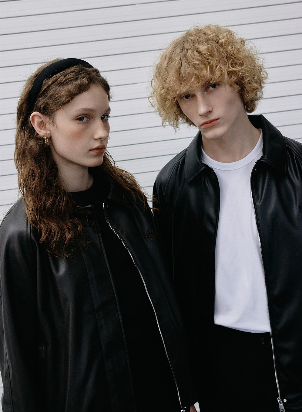 Marithe Francois Girbaud • Vegan Leather Raglan Sleeve Blouson (Black)