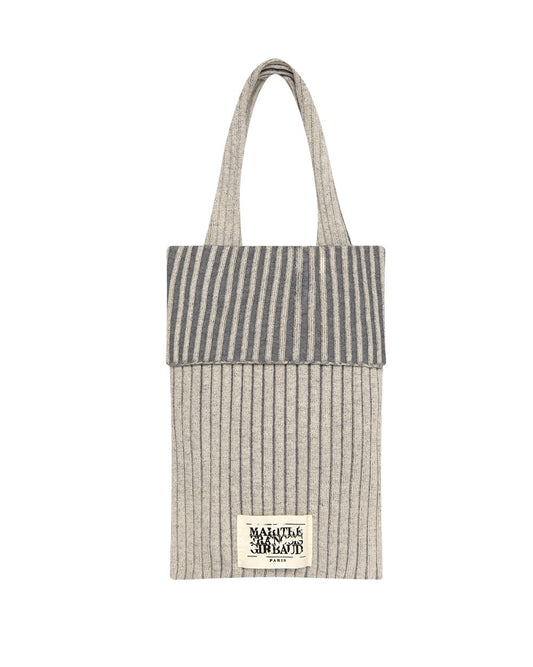 Marithe Francois Girbaud • Ribbed Knit Tote Bag (Ivory)