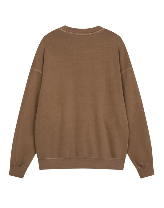 Marithe Francois Girbaud • Overdyed Vintage College Logo Sweatshirt (Brown)