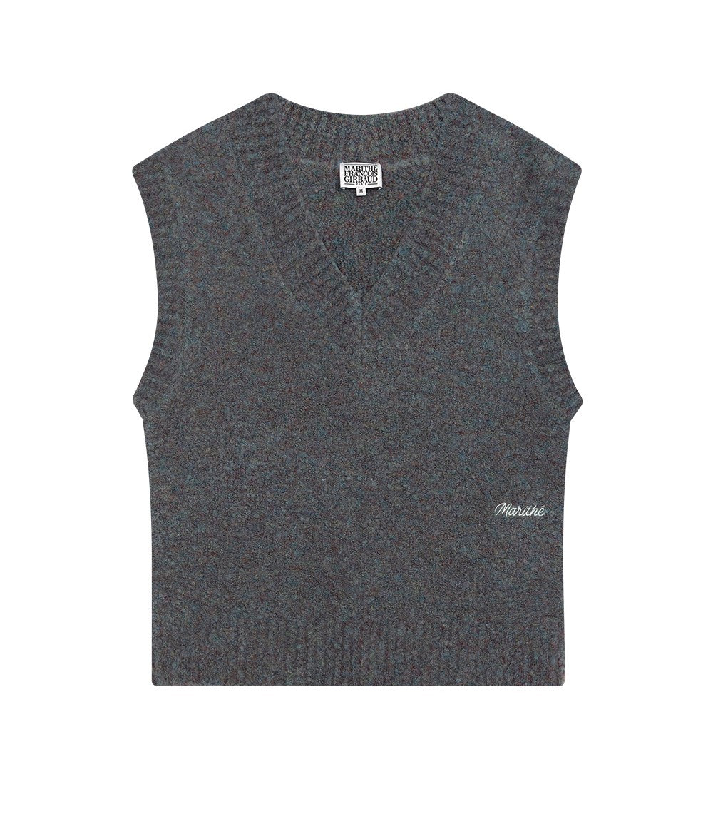 Marithe Francois Girbaud • Chain Logo Boucle Vest (Dark Green)