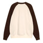 Marithe Francois Girbaud • Classic Logo Color Block Raglan Sweatshirt (Brown)