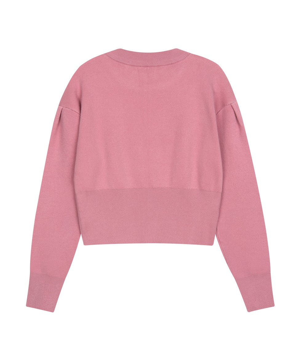 Marithe Francois Girbaud • W Classic Logo Crop Knit (Pink)