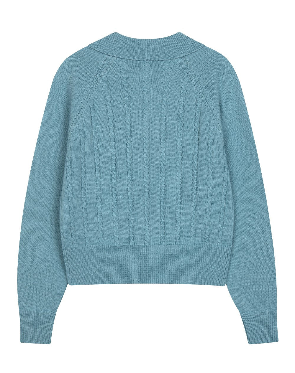 Marithe Francois Girbaud • Mouvement W Cable Knit Cardigan (Light Blue)