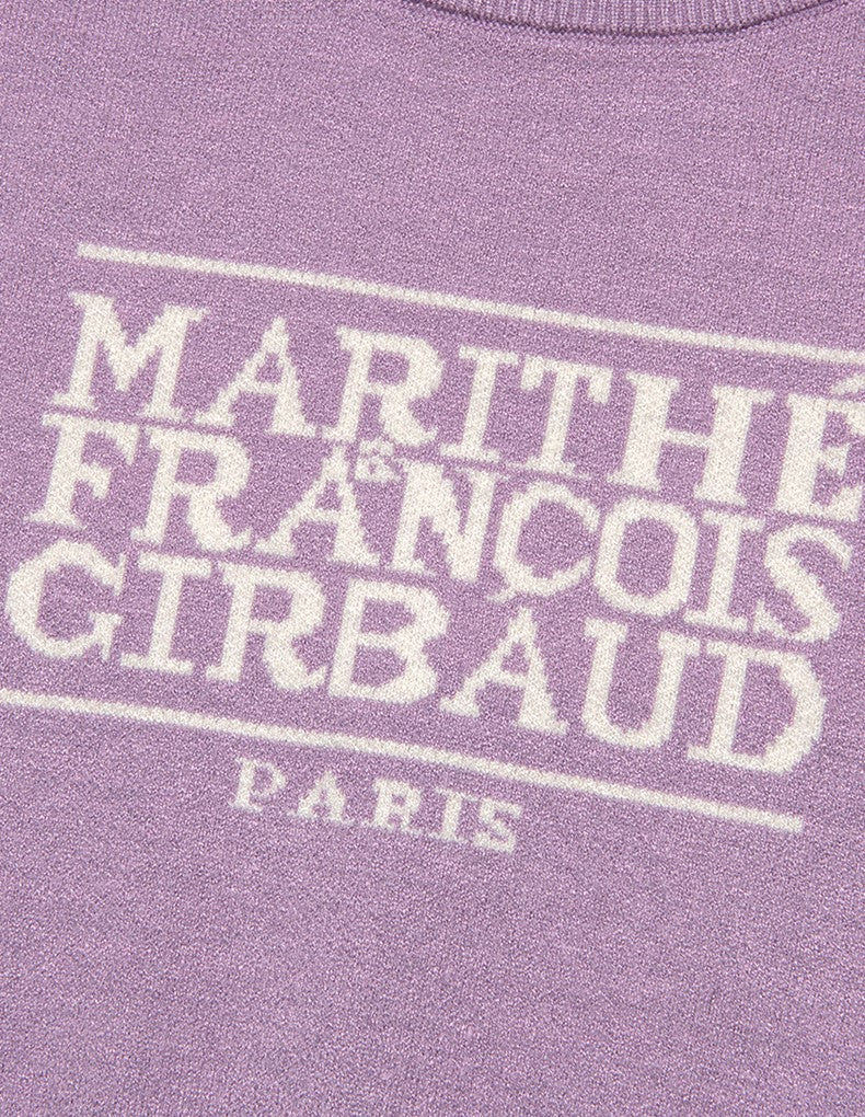 Marithe Francois Girbaud • W Classic Logo Crop Knit (Light Purple)