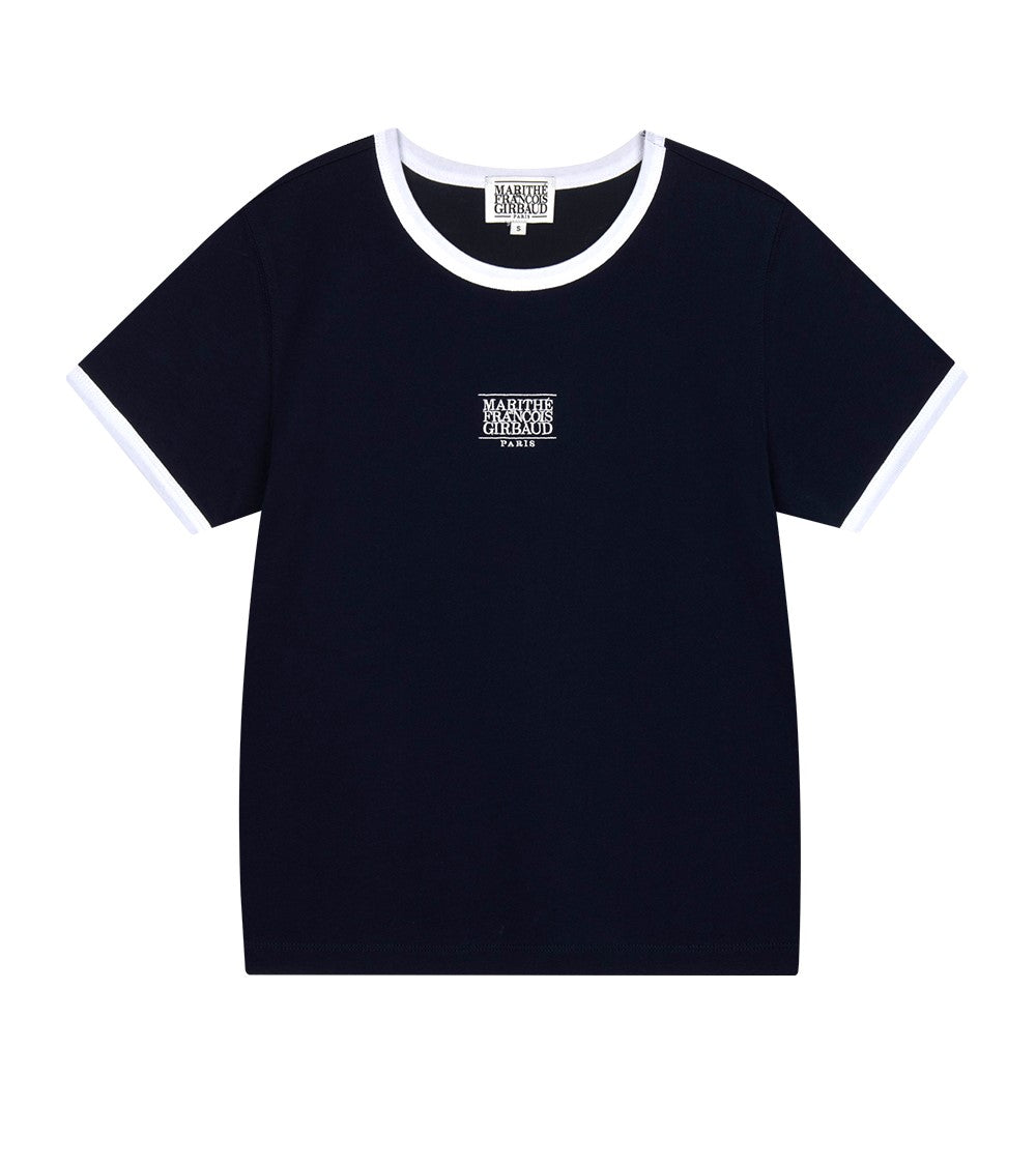 Marithe Francois Girbaud • W Classic Logo Ringer Tee