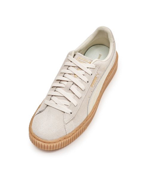 Puma suede cheap platform cream