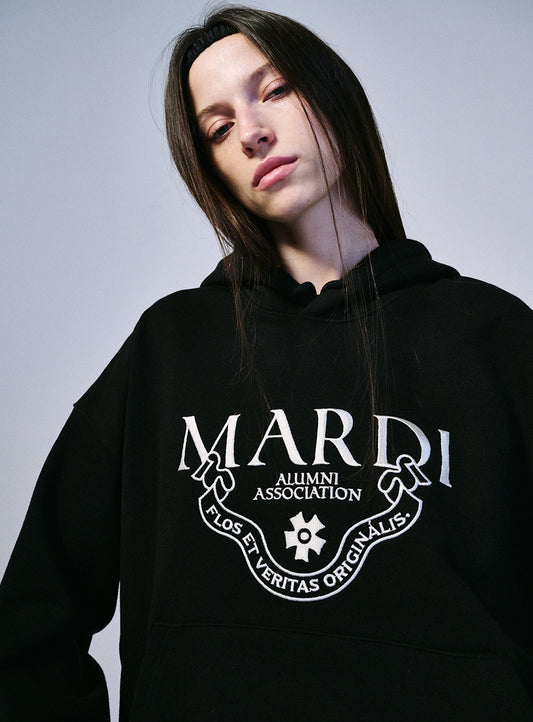 Mardi Mercredi • Hoody Grand Alumni Classique Needlework (Black Ivory)