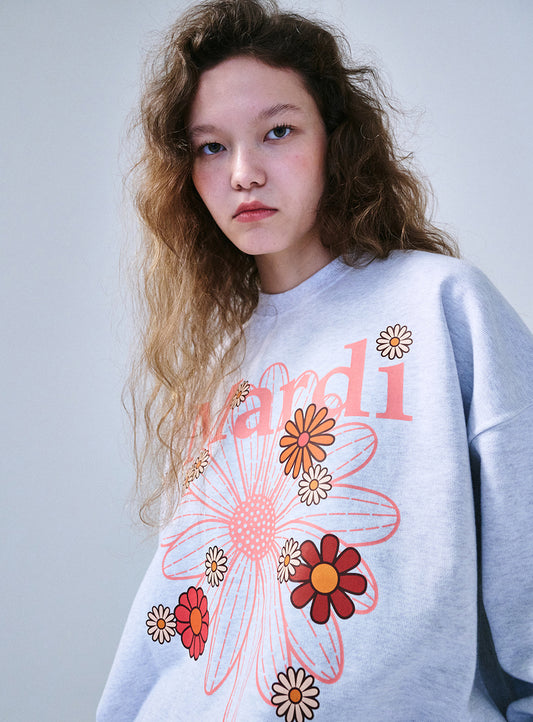 Mardi Mercredi • Sweatshirt FlowerMardi Blossom (Heather Coral)