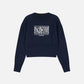 Marithe Francois Girbaud • W Classic Logo Crop Knit (Navy)