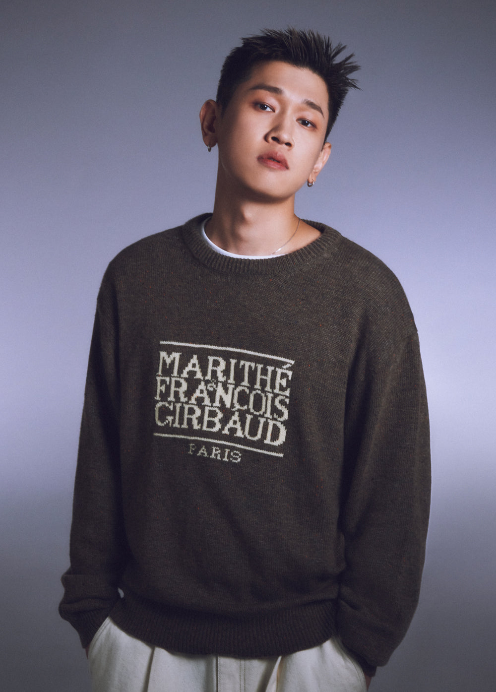 Marithe Francois Girbaud • Classic Logo Knit Pullover (Brown)