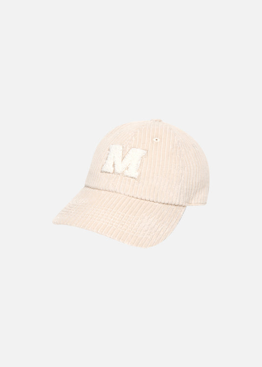 Marithe Francois Girbaud • M Logo Corduroy Cap (Ivory)