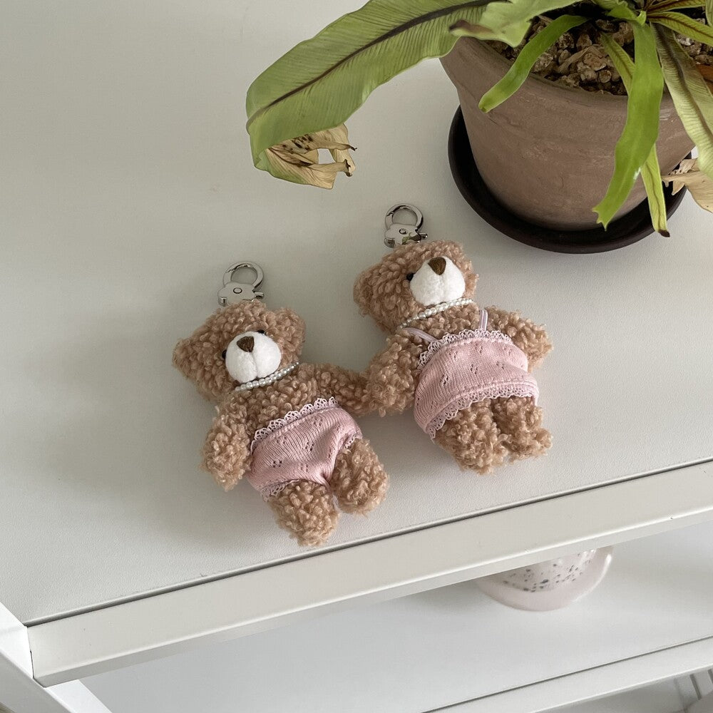 Dust Dusty Pajamas Bear Keyring