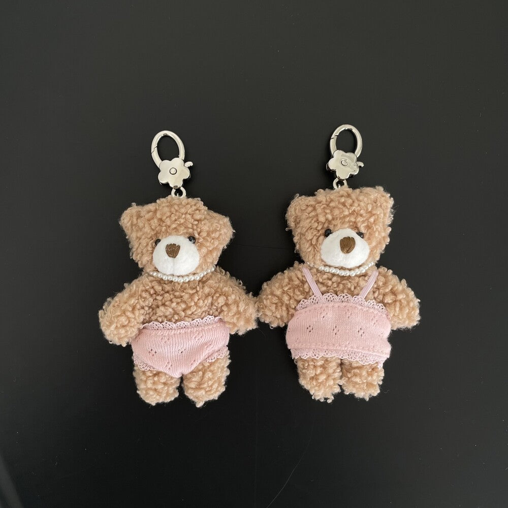 Dust Dusty Pajamas Bear Keyring