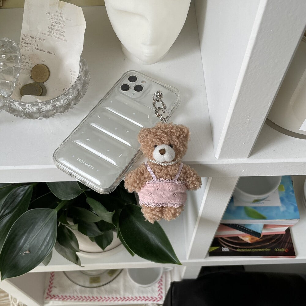 Dust Dusty Pajamas Bear Keyring