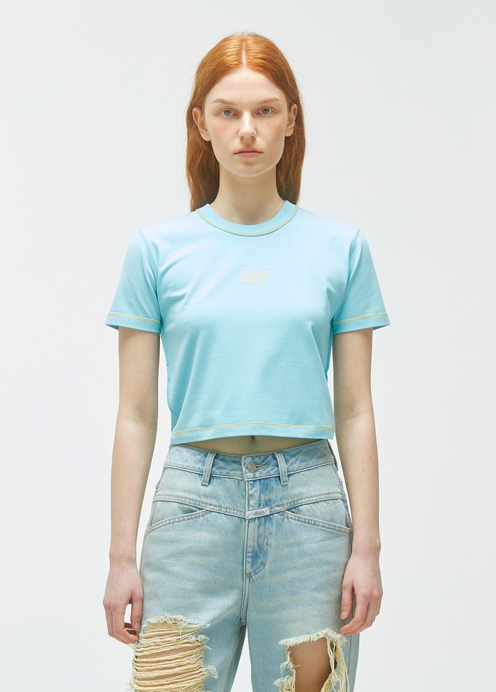 Marithe Francois Girbaud • W Classic Logo Baby Crop Tee