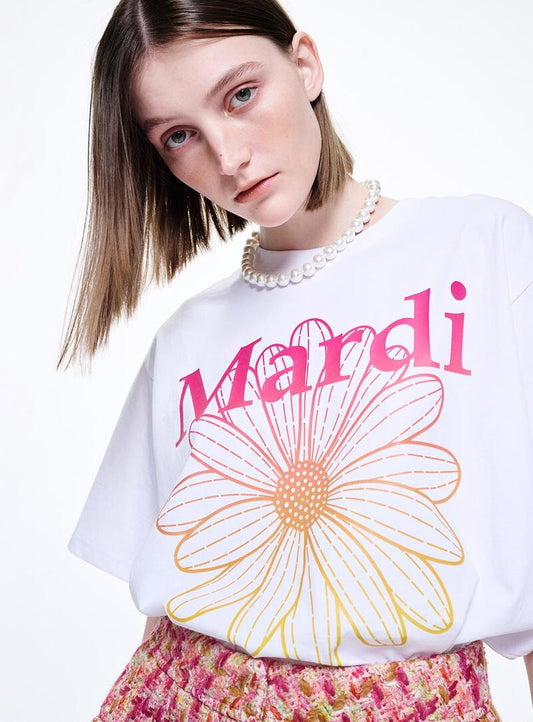 Mardi Mercredi • T-shirt Flower Mardi Gradation