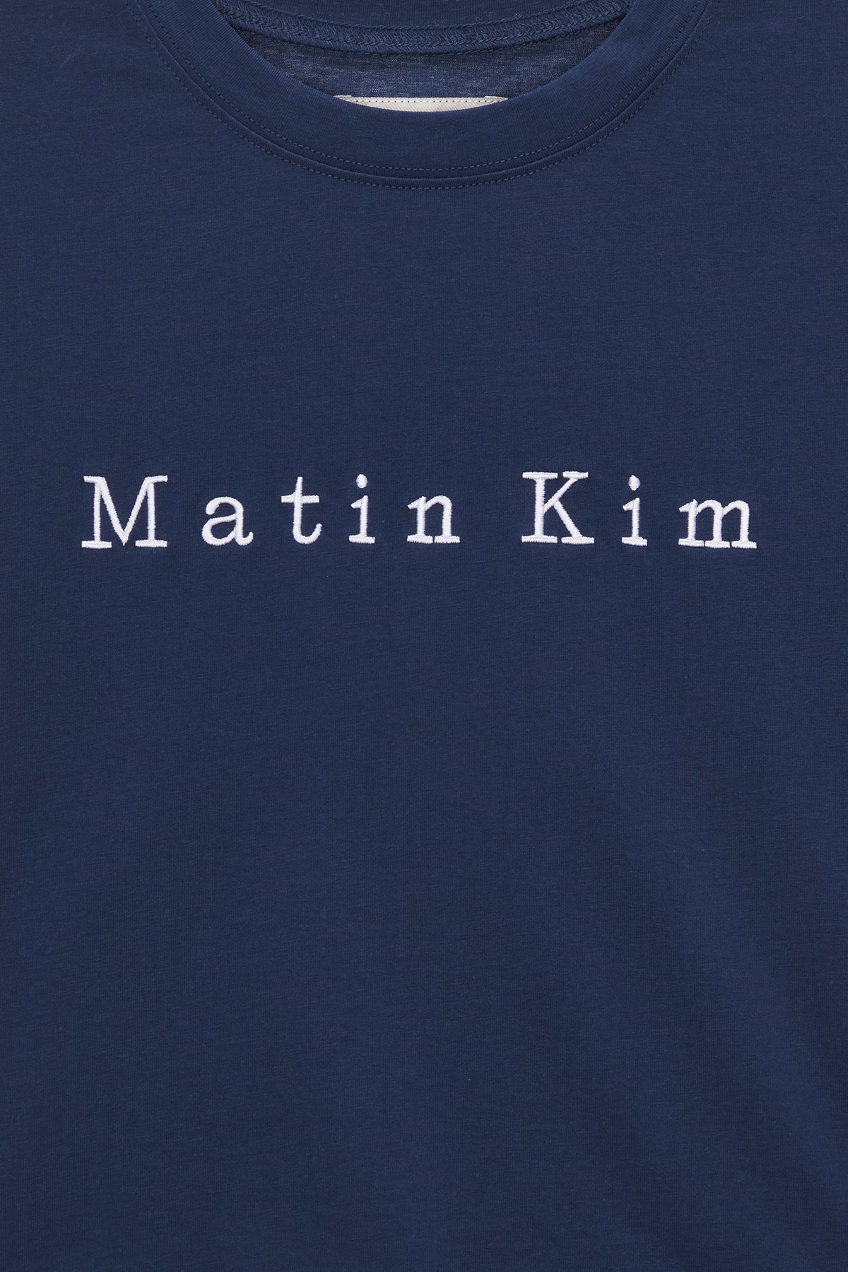 Matin Kim • Embroidery Logo Crop Top