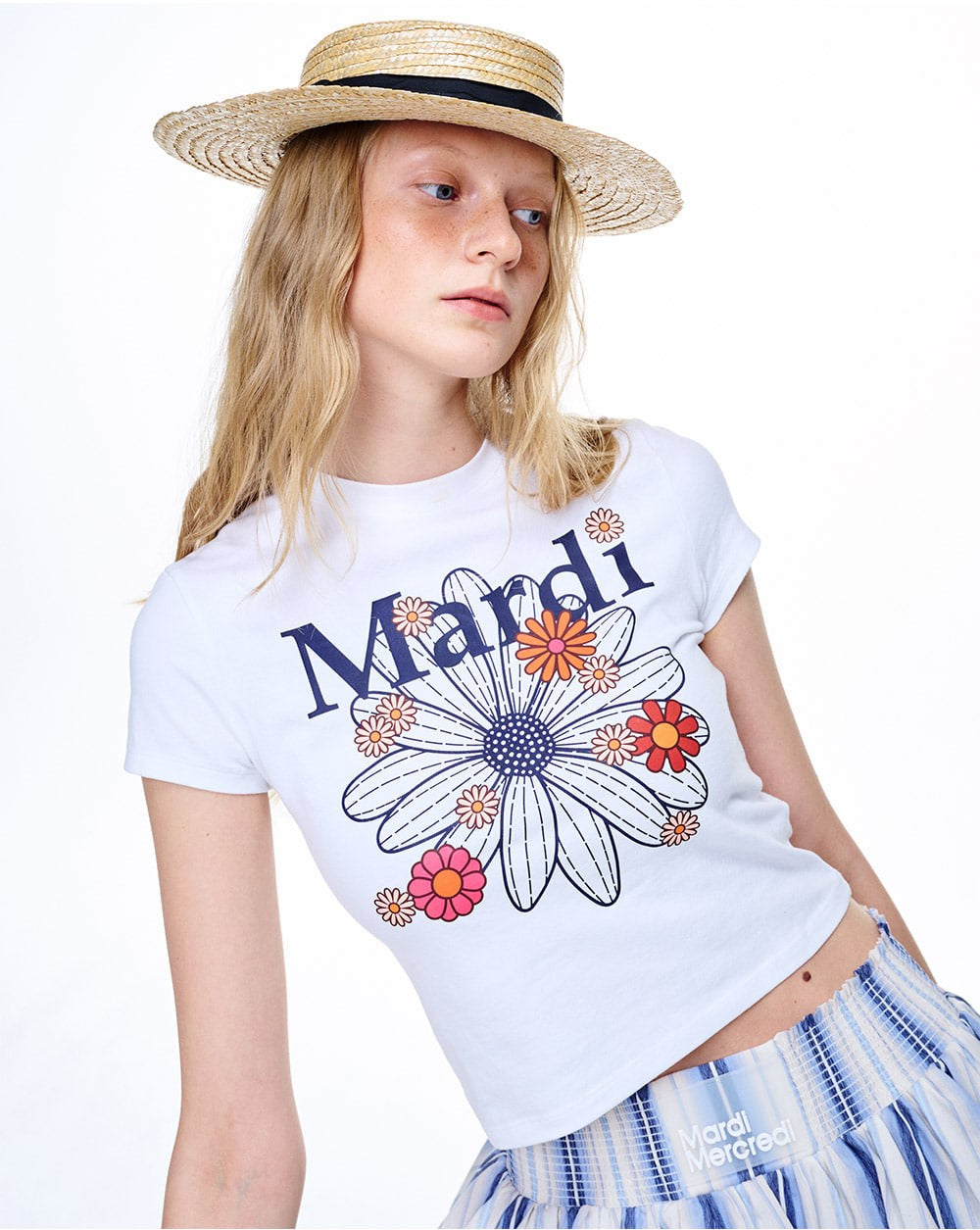 Mardi Mercredi • Cropped T-shirt Flower Mardi Blossom