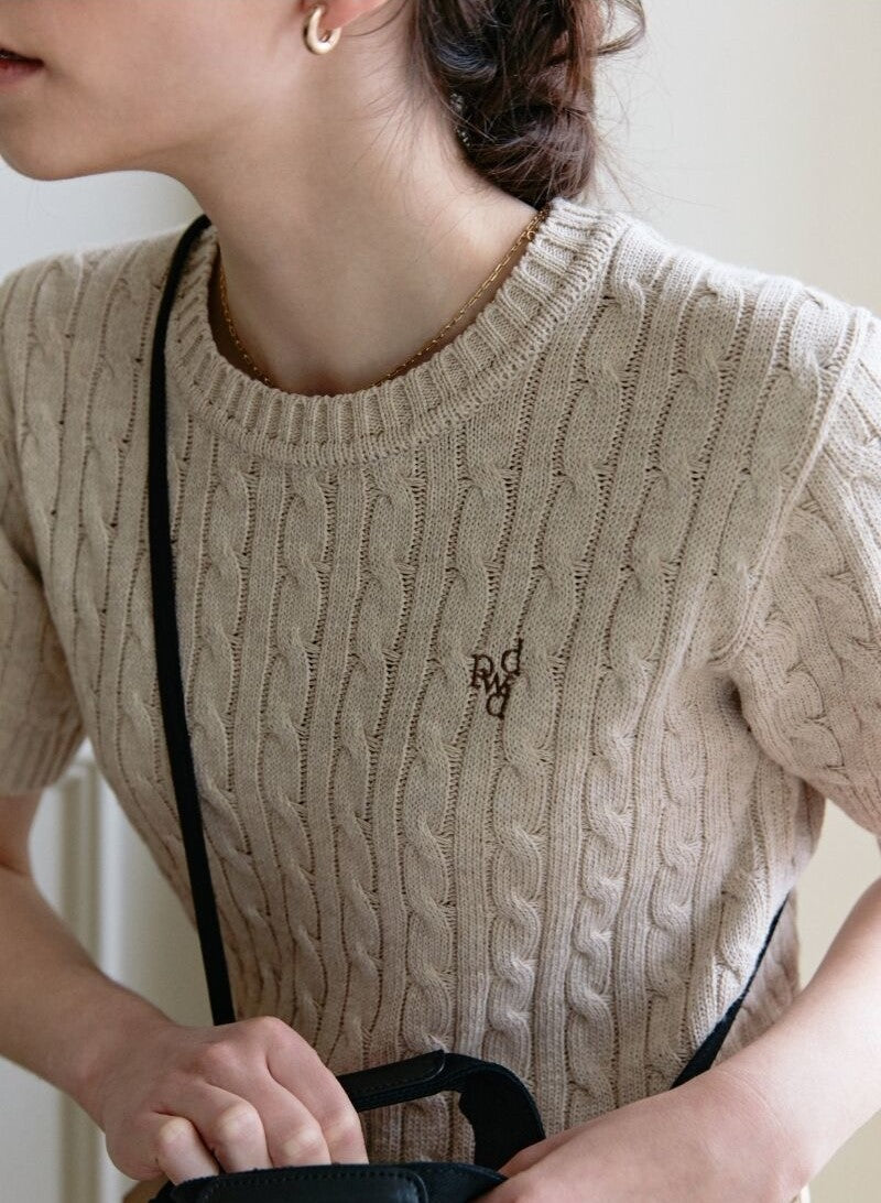 Depound • Half Sleeve Cable Knit